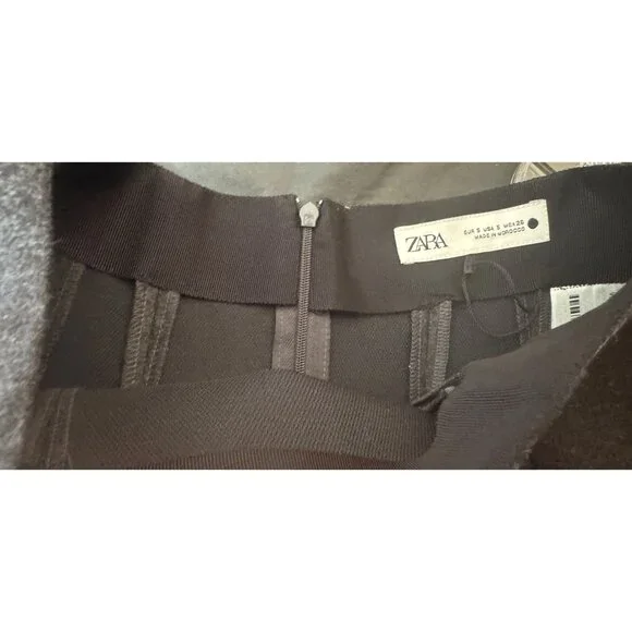 2/$30 Zara Small Black Charcoal Pencil Skirt Polyester Blend - Picture 11 of 12